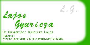 lajos gyuricza business card